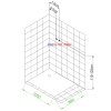 Hydromasážní box ALMA-P 100x80 pravý