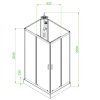 Hydromasážní box ALMA-P 120x80 pravý