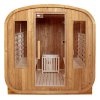 Zahradní kombinovaná sudová sauna 2v1 HYD-4023 - Infrasauna + finská sauna 180x200, 4-6 osob