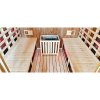 Zahradní kombinovaná sudová sauna 2v1 HYD-4023 - Infrasauna + finská sauna 180x200, 4-6 osob