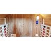 Zahradní kombinovaná sudová sauna 2v1 HYD-4023 - Infrasauna + finská sauna 180x200, 4-6 osob