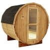 Finská zahradní sudová sauna panoramatická HYD-4022 210x180, 4-6 osob