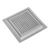 Čtvercový sprchový odtokový žlab DL08-QUBE-G3 HYD-3860 15x15 cm, satén