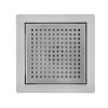 Čtvercový sprchový odtokový žlab DL08-QUBE-G3 HYD-3860 15x15 cm, satén