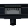 Sprchový odtokový žlab DL01 QUBE G3 HYD-2681 70 cm, černý
