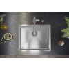 Kuchyňský nerezový dřez REA ANTHONY 60 nerez kartáčovaná