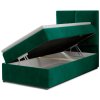 Čalouněná postel Rivia s úložným prostorem (Materiál potahu Kronos 09 - tmavě modrá, Rozměr 90x200)