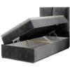 Čalouněná postel Rivia s úložným prostorem (Materiál potahu Kronos 09 - tmavě modrá, Rozměr 90x200)