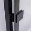Čtvercový sprchový kout BS10A 80x80 černá/transparent + vanička ST02A WH bílá