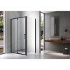 Obdélníkový sprchový kout HYD-OK07C 120x90 černá/transparent - bez vaničky