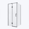 Čtvercový sprchový kout HYD-SK01 100x100 černý/transparent - bez vaničky