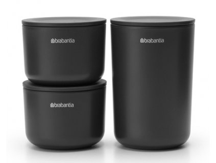 ReNew Storage Pots, set of 3 Dark Grey 8710755281303 Brabantia 96dpi 1000x750px 7 NR 22041