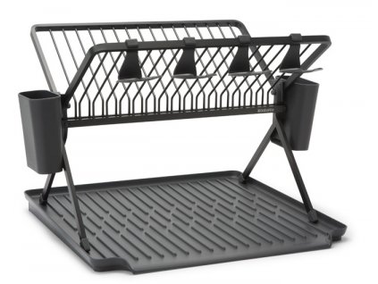 Foldable Dish Rack, Large Dark Grey 8710755139482 Brabantia 96dpi 1000x666px 7 NR 23825