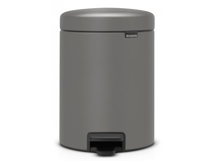 NewIcon Pedal Bin, 5L Mineral Concrete Grey 8710755126284 Brabantia 96dpi 1000x1000px 7 NR 15491