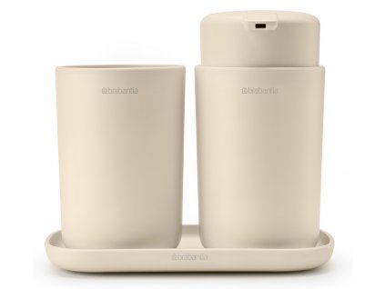 ReNew Bathroom Accessory set of 3 Soft Beige 8710755223402 Brabantia 300dpi 2000x2000px 9 NR 29094