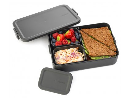 Make & Take Lunch Box Bento, Large Dark Grey 8710755203480 Brabantia 300dpi 2000x2000px 9 NR 28816