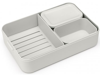 Make & Take Lunch Box Bento, Large Light Grey 8710755203503 Brabantia 300dpi 2000x2000px 9 NR 27958