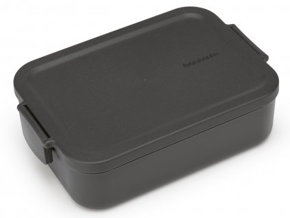 Make & Take Lunch Box, Medium, Plastic Dark Grey 8710755202520 Brabantia 300dpi 2000x2000px 9 NR 27884