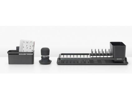 SinkSide Dish Rack Set, 4 pieces Dark Grey 8710755660184 Brabantia 300dpi 2000x2000px 9 NR 22413