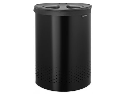 Laundry Bin, 55L, Selector Matt Black 8710755242366 Brabantia 96dpi 2000x2000px 9 NR 34821