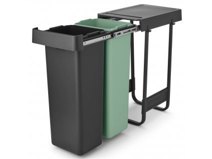 Sort&Go Built in Bin, 2x30L Dark Grey 8710755232527 Brabantia 96dpi 2000x2000px 9 NR 34738