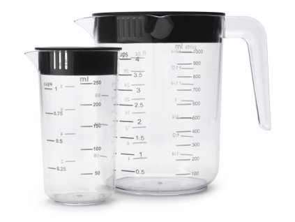 Tasty+ Measuring Jug, Set of 2 Transparent 8710755229480 Brabantia 96dpi 2000x2000px 9 NR 41224