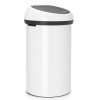 108686 Touch Bin 60L White White Lid 03