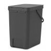 Koš Sort&Go 25L šedá