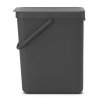 Koš Sort&Go 25L šedá