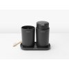 ReNew Bathroom Accessory set of 3 Dark Grey 8710755280368 Brabantia 96dpi 1000x860px 7 NR 22196