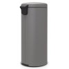 NewIcon Pedal Bin, 30L Mineral Concrete Grey 8710755119187 Brabantia 1000x1000px 7 NR 12561