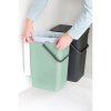 Sort & Go Built in Bin, 2 x 16L Jade Green Grey 8710755214462 Brabantia 96dpi 1000x1000px 7 NR 25801