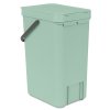 Sort & Go Waste Bin, 16L Jade Green 8710755211867 Brabantia 96dpi 2000x2000px T NR 25727