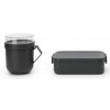 Make & Take Lunch Set, 2 pieces Dark Grey 8710755206665 Brabantia 300dpi 2000x2000px 9 NR 28160