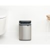 Bo Waste Bin, 4L Matt Steel Fingerprint Proof 8710755222849 Brabantia 300dpi 2000x2000px 9 NR 30327