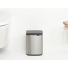Bo Waste Bin, 4L Matt Steel Fingerprint Proof 8710755222849 Brabantia 300dpi 2000x2000px 9 NR 30329