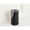 Laundry Bin, 60L, Plastic Lid Matt Black 8710755242380 Brabantia 96dpi 2000x2000px 9 NR 34828