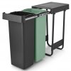 Sort&Go Built in Bin, 2x30L Dark Grey 8710755232527 Brabantia 96dpi 2000x2000px 9 NR 34738