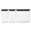Tasty+ Stackable Canister, Set of 3 Dark Grey 8710755230707 Brabantia 96dpi 2000x2000px 9 NR 35077