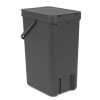 Koš Sort&Go 16L šedá