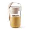 Jar To Go Organic with Spoon, 600 ml Beige 8710755888229 Lékué 96dpi 2000x2000px 9 NR 40113