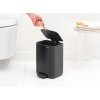 Bo Pedal Bin, 4L Matt Black 8710755237805 Brabantia 96dpi 2000x2000px 9 NR 49334