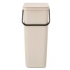 Sort & Go Waste Bin, 40L Soft Beige 8710755251788 Brabantia 96dpi 2000x2000px 9 NR 53761