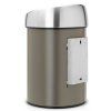647 2 kos touch bin 3l platinova