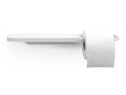 MindSet Toilet Roll Holder with Shelf Mineral Fresh White 8710755303142 Brabantia 96dpi 1000x1000px 7 NR 26869