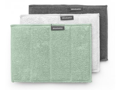 4164 houbicka z mikrovlakna 3ks svetle zelena