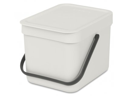 Sort & Go Waste Bin, 6L Light Grey 8710755213267 Brabantia 96dpi 1000x1000px 7 NR 25846