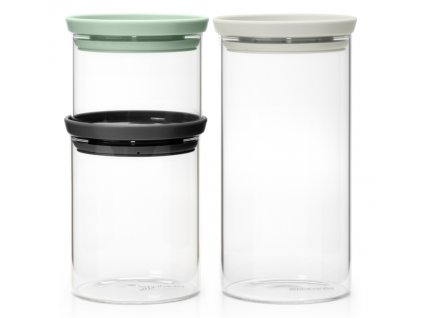 Stackable Glass Jars Set of 3 Pcs Mixed 8710755100550 Brabantia 96dpi 1000x1000px 7 NR 25692