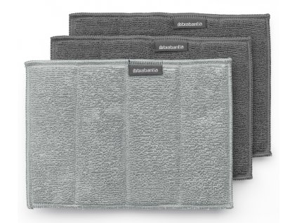 Hubka z mikrovlákna 3ks sivá