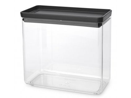 Tasty+ Stackable Canister, 3.5L Dark Grey 8710755229961 Brabantia 96dpi 2000x2000px 9 NR 35064